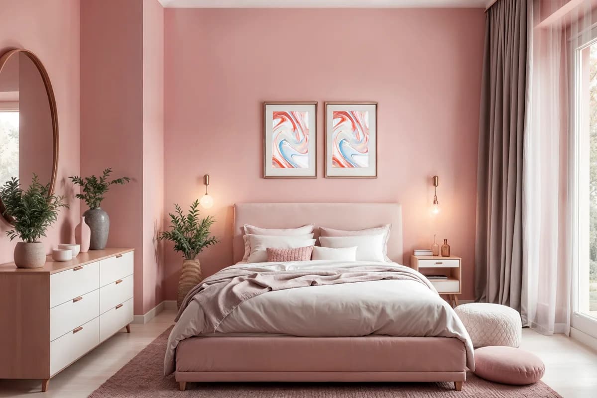 Modern minimalist living room transformation with clean lines and natural light